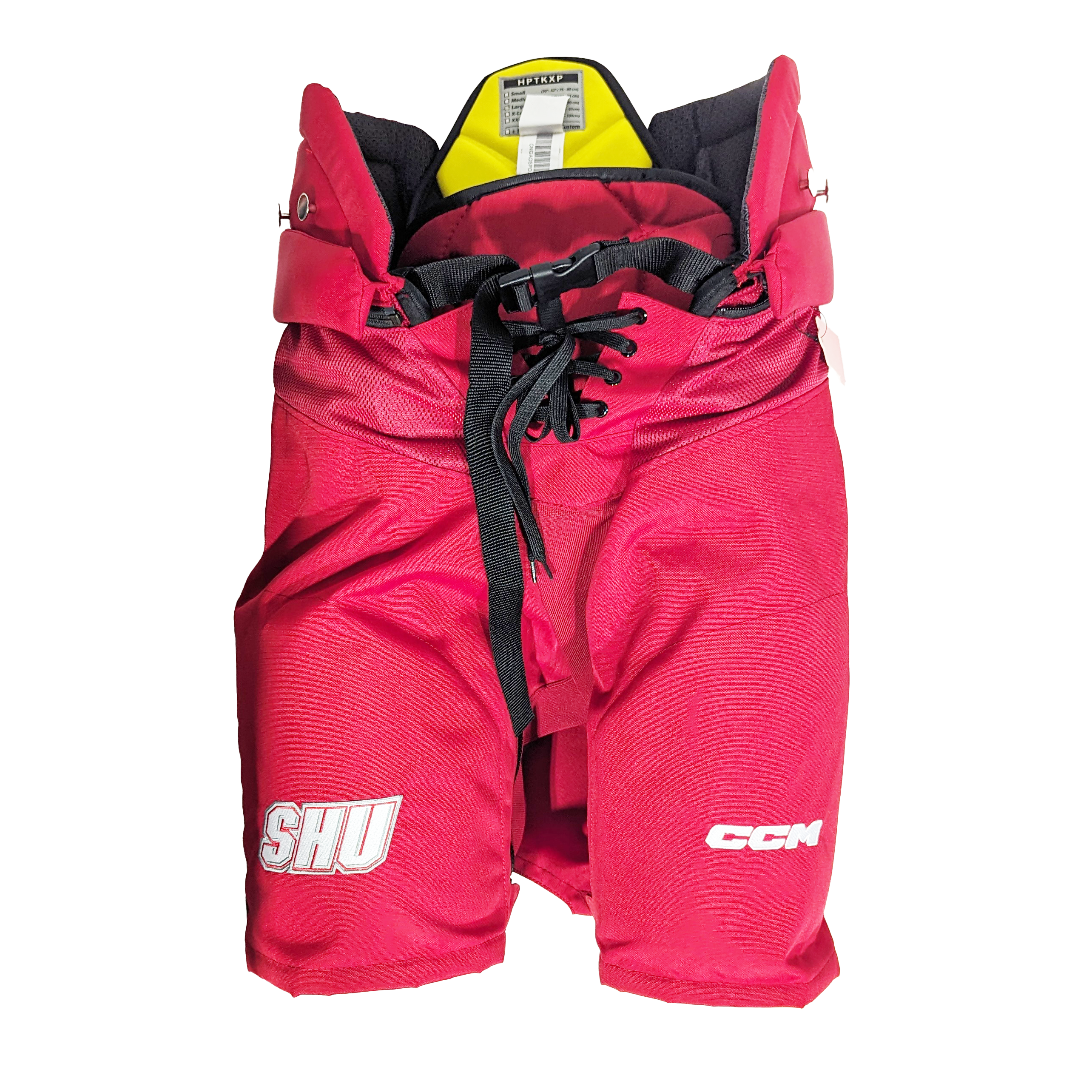 CCM HPTK - Pantalon de hockey NCAA Pro Stock (rouge/blanc/gris)